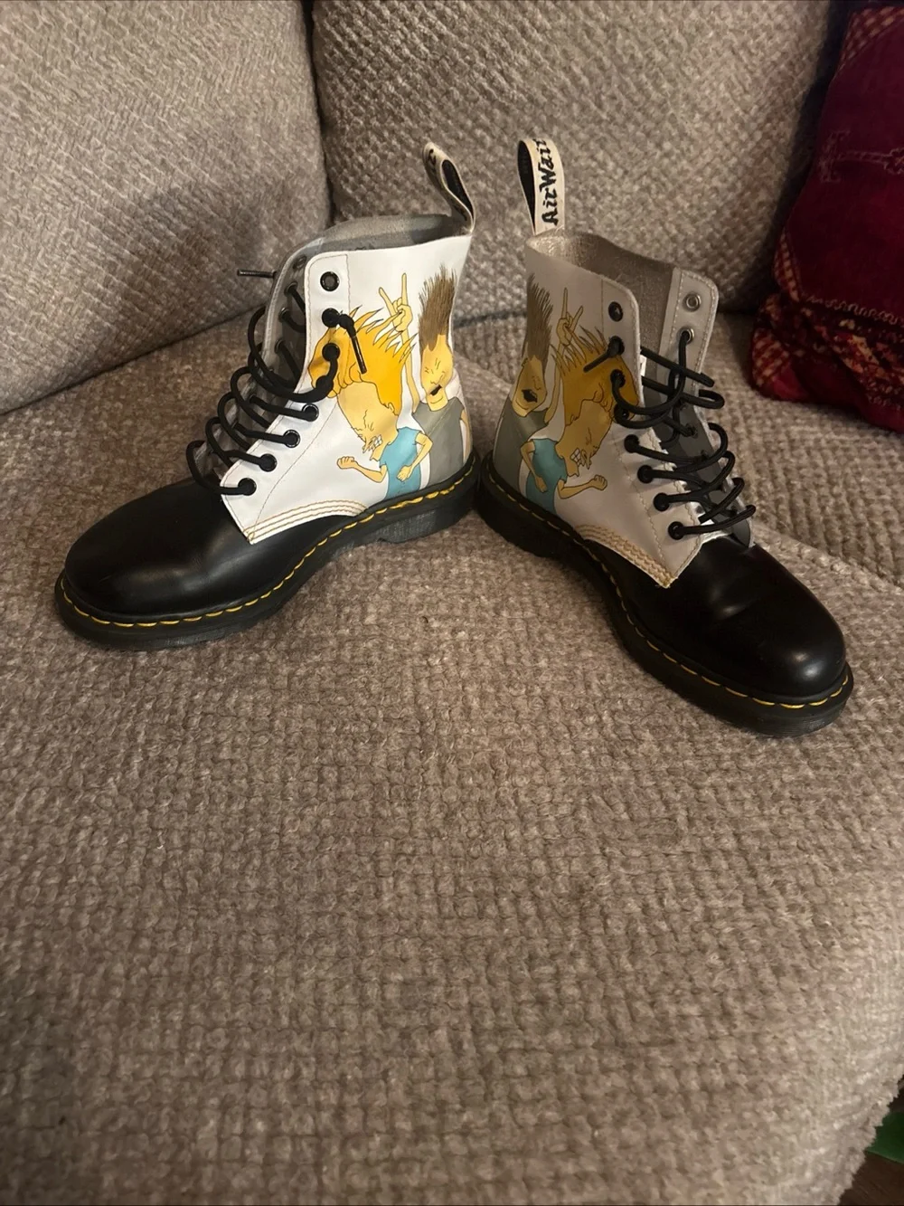 Rare limited-edition Dr. Martens collaboration Beavis & Butt-Head artwork Men S9
